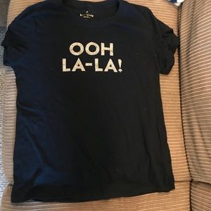 Kate spade ooh la-la shirt XL